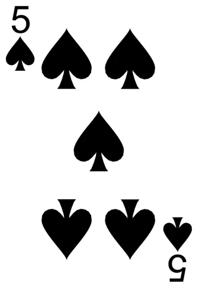 5 of Spades in hand