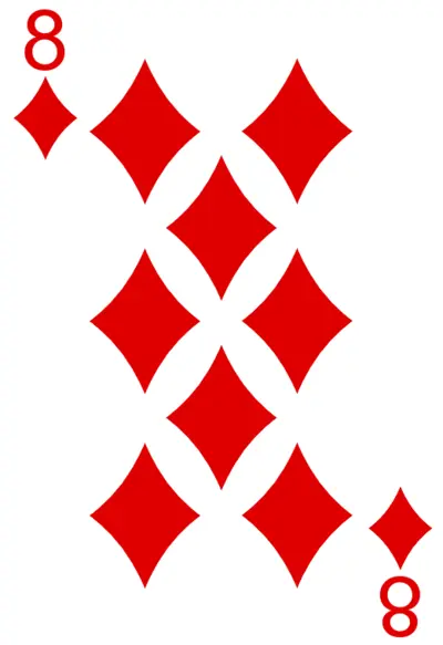 8 of diamonds — wild joker example